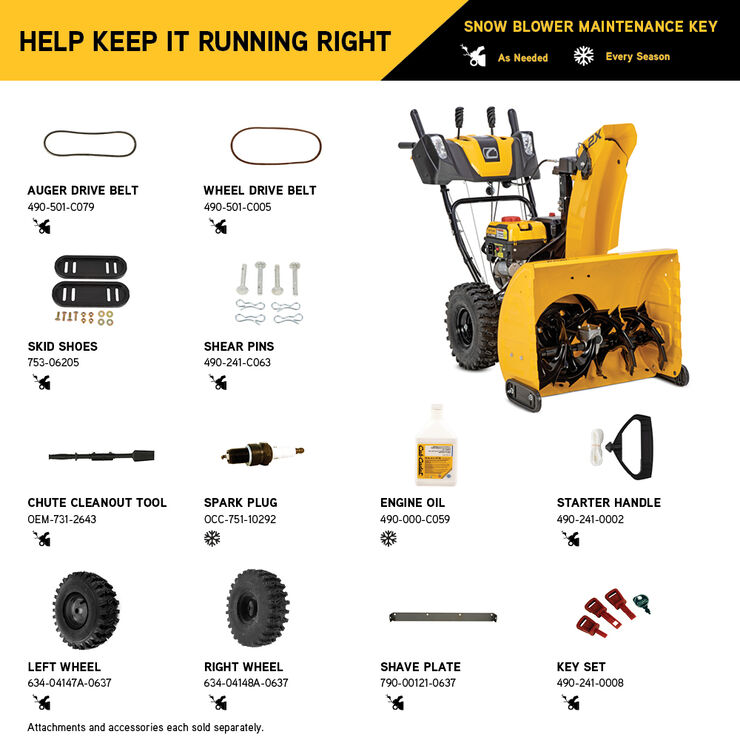 Cub Cadet 2X® 26" IntelliPOWER® Snow Blower (31AM5HVSB10) Cub Cadet 2X® 26" IntelliPOWER® Snow Blower (31AM5HVSB10)