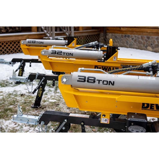 DEWALT 28 Ton 196cc Horizontal/Vertical Full Beam Hydraulic Log Splitter
