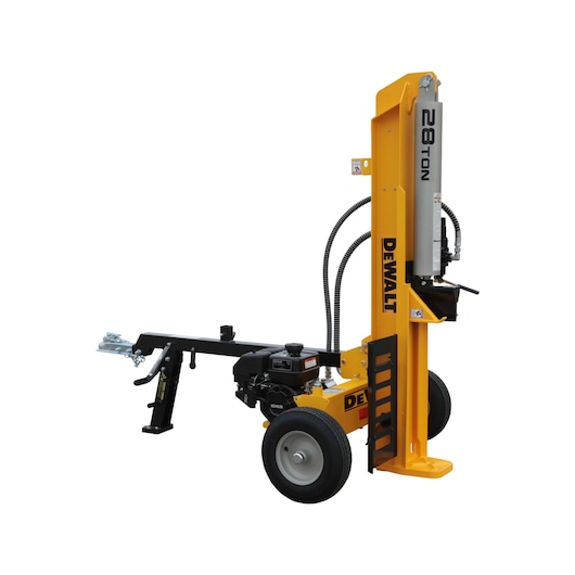DEWALT 28 Ton 196cc Horizontal/Vertical Full Beam Hydraulic Log Splitter