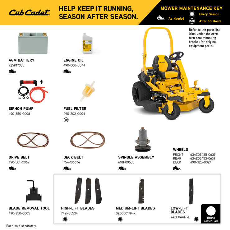 Cub Cadet ZTXS4 48 (47TSCAB6A10) Cub Cadet ZTXS4 48 (47TSCAB6A10)