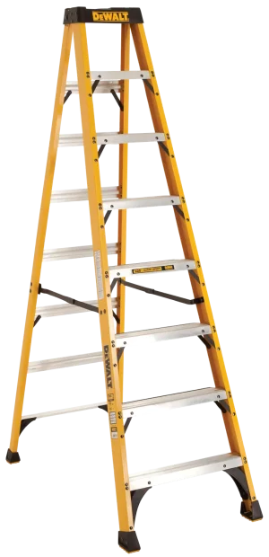 DEWALT® 8' Fiberglass Stepladder 300 lbs Load Capacity